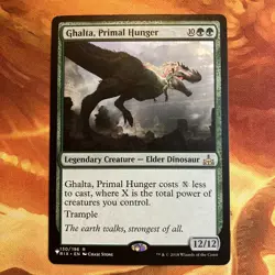 MTG Ghalta, Primal Hunger The List - Rivals of Ixalan Near-Mint Rare!! - Image 1