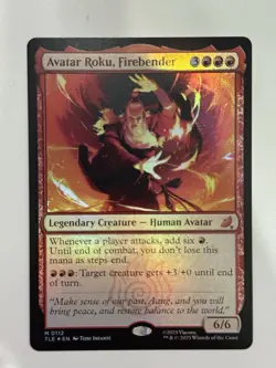 Avatar Roku, Firebender Foil Avatar The Last Airbender Magic The Gathering - Image 1