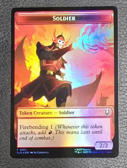 Foil Ballistic Boulder Soldier (0011) Double-Sided Token T Avatar Airbender - Image 1