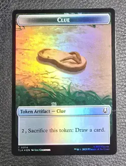 Foil Ally (0005) Clue (0014) Double-Sided Token Avatar: The Last Airbender MTG - Image 2