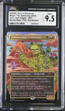 ANIMAR, SOUL OF ELEMENTS Secret Lair Foil Mythic CGC 9.5 MTG EDH [Nostalgium] - Image 1