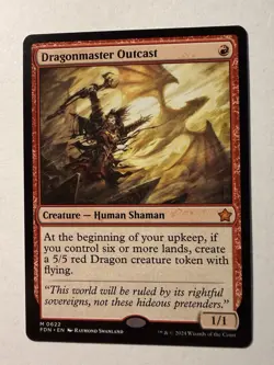 Dragonmaster Outcast FDN 622 - Normal - NM - Magic the Gathering - Image 1