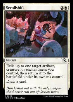 MTG Magic the Gathering Scrollshift (34/548) March of the Machine LP - Image 1