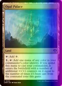 MTG Magic the Gathering Opal Palace (422/1455) Commander Masters NM FOIL - Image 1