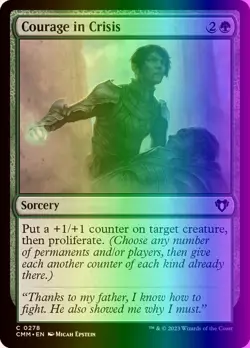 MTG Magic the Gathering Courage in Crisis (278/1455) Commander Masters NM FOIL - Image 1