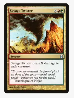 Savage Twister | MTG CMD | Gruul X-Spell Board Wipe Sweeper EDH | LP - Image 1