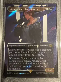 Squall, SeeD Mercenary - Final Fantasy MtG Borderless Surge Foil #0547 - PSA 10! - Image 3