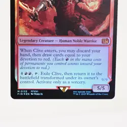 Clive, Ifrit's Dominant 133 Foil Final Fantasy FIN MTG NM - Image 3