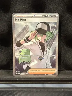 N's Plan 163/086 Ultra Rare Black Bolt Pokemon TCG NM - Image 1