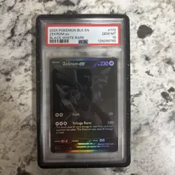 Pokemon Zekrom EX Pokemon TCG Black Bolt 172/086 English GM MT PSA 10 W/Guard - Image 1