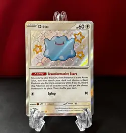 Pokemon Ditto 201/091 Baby Shiny Paldean Fates Scarlet & Violet NM Condition - Image 1