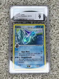 Latios CGC 9 Pokemon 2006 EX Holon Phantoms Floodrush Deck Holo Bleed Low POP 14 - Image 3