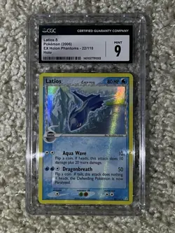 Latios CGC 9 Pokemon 2006 EX Holon Phantoms Floodrush Deck Holo Bleed Low POP 14 - Image 4