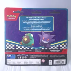 Pokemon TCG: 2024 Back to School Gengar Eraser Blister Pack - Sealed - Image 2