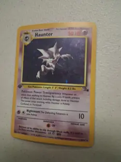 Pokemon Haunter 6/62 Fossil 1st Edition Holo MP Fast Ship - Image 3