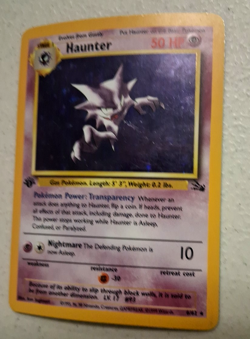 Pokemon Haunter 6/62 Fossil 1st Edition Holo MP Fast Ship - Image 4