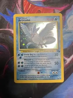 Pokemon FOSSIL SET UNLIMITED HOLO RARE ARTICUNO 2/62 (LP) - Image 1