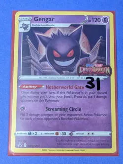 Gengar - SWSH241 - Pre-Release Promo Sword & Shield Promos - Pokemon - NM - Image 3