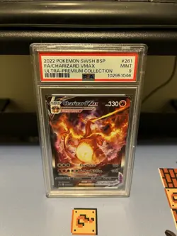 Pokemon TCG Charizard VMAX SWSH261 Black Star Promo Charizard UPC PSA 9 Mint - Image 1