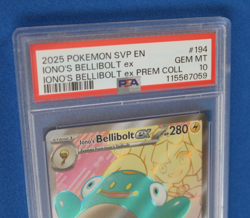 2025 POKEMON SVP EN IONO'S BELLIBOLT EX #194 PSA 10 - Image 2