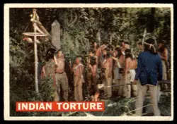 1956 TOPPS DAVEY C ROCKETT INDUAN TORTURE #27 - Image 1