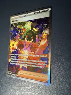 Pokemon TCG Twilight Masquerade Kieran Special Illustration Rare 218/167 NM - Image 2