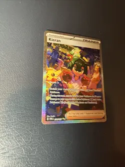 Pokemon TCG Twilight Masquerade Kieran Special Illustration Rare 218/167 NM - Image 3