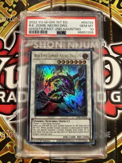 YuGiOh RED-EYES ZOMBIE NECRO DRAGON #GFP2-EN133🔥PSA 10🔥1st ED-2022 ULTRA RARE - Image 2