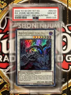 YuGiOh RED-EYES ZOMBIE NECRO DRAGON #GFP2-EN133🔥PSA 10🔥1st ED-2022 ULTRA RARE - Image 3