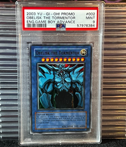 2003 Yu-Gi-Oh Promo Eng. Game Boy Advance Obelisk the Tormentor #GBI-002 PSA 9 - Image 1