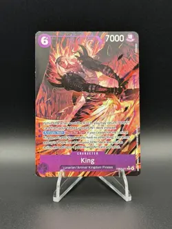 One Piece OP14 The Azure Sea’s Seven - King EB04-031 R Alternate Art ENGLISH - Image 1