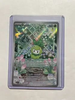 Pokemon Petilil Illustration Rare Holo SV Black Bolt 091/086 English TCG Card - Image 1