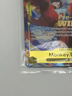 Monkey D. Luffy P-036 Pre-Release Winner Promo One Piece Card Game (SEALED) - Image 3