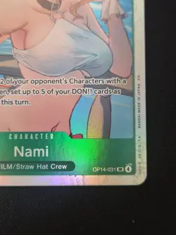 ONE PIECE Card Nami OP14-031 SR OP14 NM/M Pack Fresh - Image 2