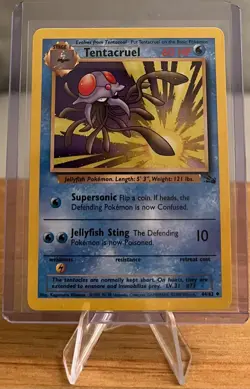 Tentacruel #73 Non-Holo Pokemon Card Near Mint 44/62 Uncommon Fossil Set 1999 - Image 1
