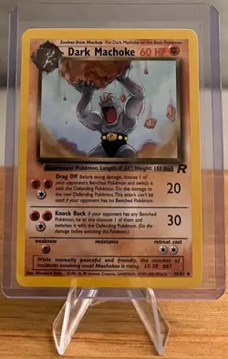 Dark Machoke #67 Non-Holo Pokemon Card LP 40/82 Uncommon Team Rocket Set 2000 - Image 1
