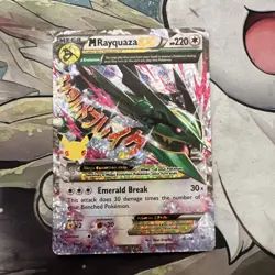 Pokemon TCG M Rayquaza EX Celebrations Classic Collection Holo Ultra Card 76/108 - Image 1