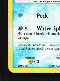 Piplup 93/130 HP Diamond & Pearl English Pokemon Card TCG - Image 2
