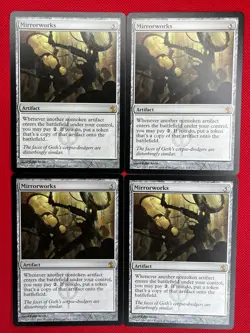 MTG 4X Mirrorworks X4 Mirrodin Besieged Magic - LP/NM - Image 1