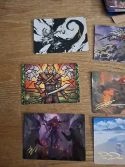 Magic The Gathering Art Series Lot (150+ Cards, 12 With Gold Signatures) Various - Image 2