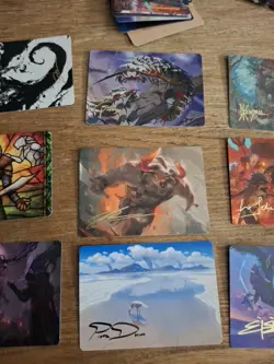 Magic The Gathering Art Series Lot (150+ Cards, 12 With Gold Signatures) Various - Image 3