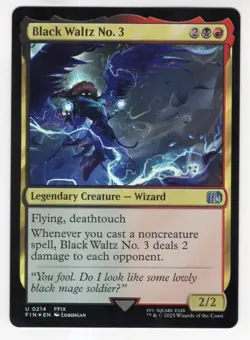 MTG Final Fantasy Foil Uncommon #0214 Black Waltz No. 3 - Image 1