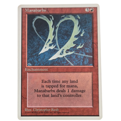 MTG ManaBarbs 4th Edition 4ED Rare Red Enchantment - Image 1