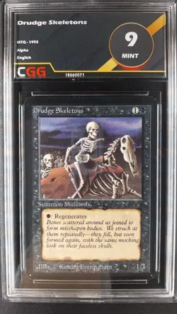 Drudge Skeletons CGG 9 MINT MTG Alpha 18660071 - Image 1