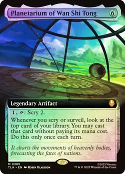 Planetarium of Wan Shi Tong Foil Extended Art Avatar: The Last Airbender NM MTG - Image 1
