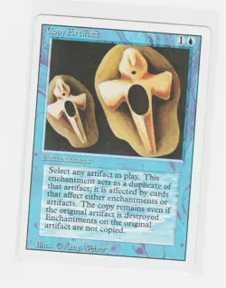 Magic the Gathering ~ MTG ~ 1x Copy Artifact ~ HP ~ REVISED - Image 1