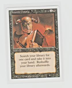 Magic the Gathering ~ MTG ~ 1x Demonic Tutor ~ 3rd Edition ~ M/NM ~ REVISED - Image 1