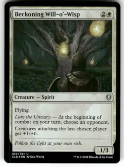 Beckoning Will-o'-Wisp 10 NM Foil MTG CLB Magic - Image 1