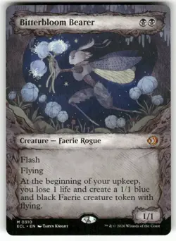 Bitterbloom Bearer Showcase 310 NM MTG Lorwyn Eclipsed Magic - Image 1