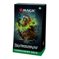 MTG Bloomburrow Animated Army Commander Deck Sealed 🍂 Bello Raccoon Bard + Dice - Image 1